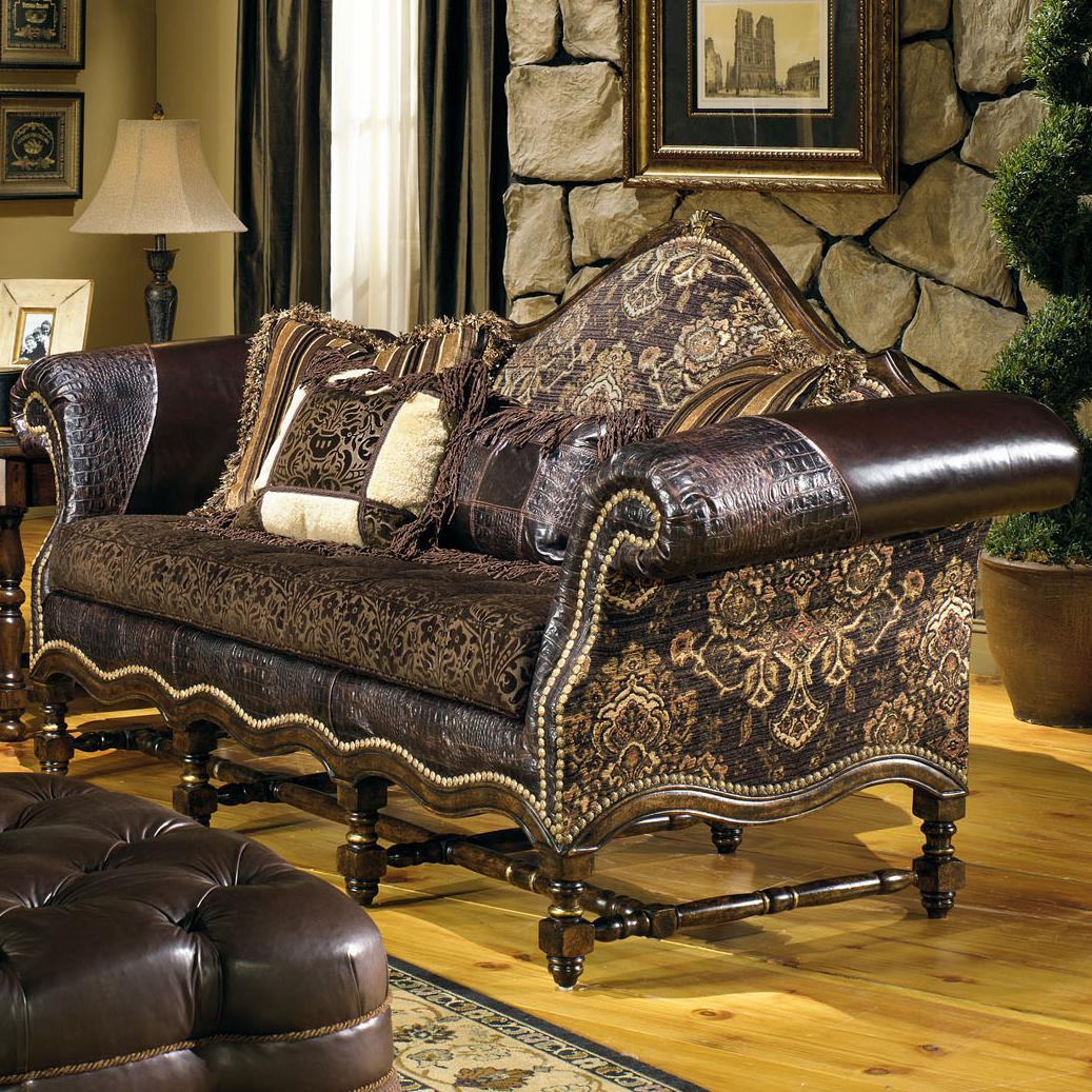 Paul Robert Hacienda 830 Traditional, Exposed Wood Sofa with